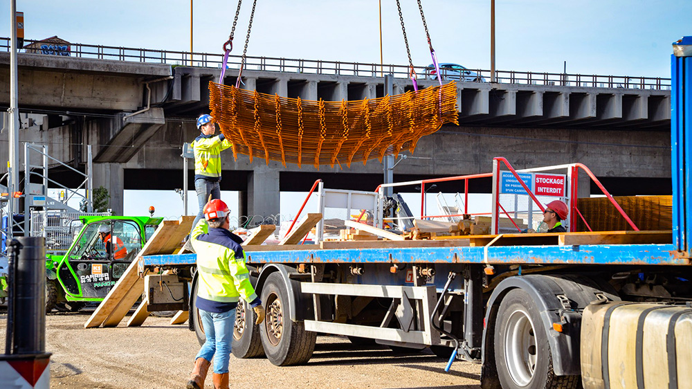approvisionnement d’un chantier