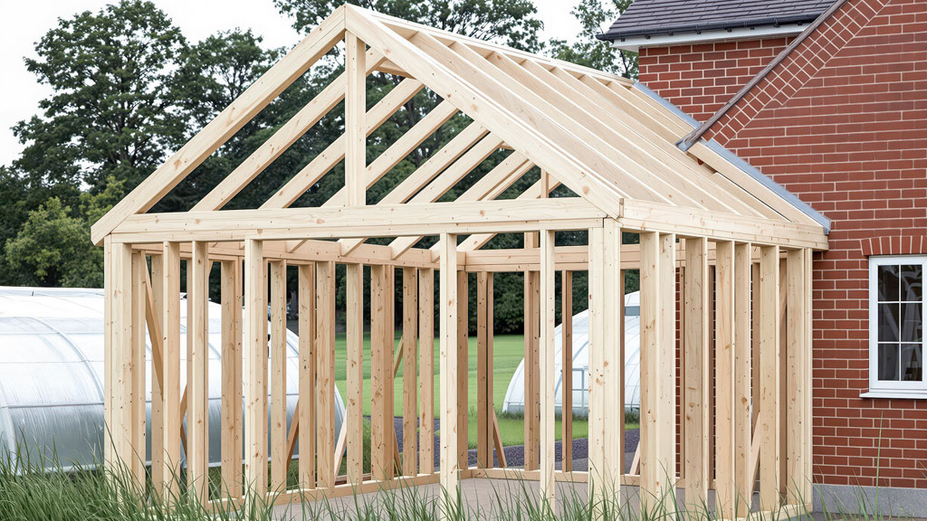 Artisan et client discutant d'un projet devant des plans dans un atelier bois